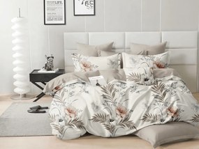 Obojstranné obliečky DUO SENSE SANDORA krémové + obliečka na vankúšik 40x50 cm ZDARMA Rozmer obliečky: 70 x 90 cm | 140 x 200 cm