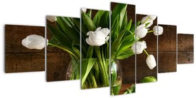 Váza s tulipány - obraz