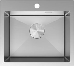 Mexen Solix, 1-komorový nerezový drez 500 x 450 mm, brúsená oceľ, 6402501000-01