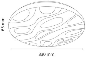 LED Kúpeľňové stropné svietidlo CLOUD LED/18W/230V pr. 33 cm IP44