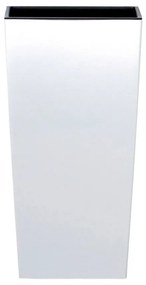 Prosperplast Kvetináč s vložkou Urbi Square (22 x 42 x 22 cm (Š x V x H), biela) (100275788)