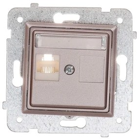 Sieťová zásuvka GPK-1Q/F/M.TY titán