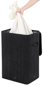 Kôš na bielizeň Donna Black 60x40x30 cm