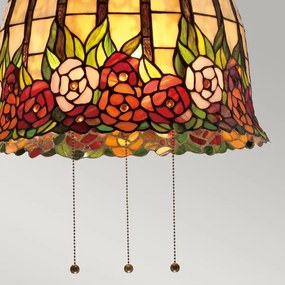 Quoizel QZ-ROSECLIFFE-P - Luster na reťazi Tiffany ROSECLIFFE 3xE27/100W/230V