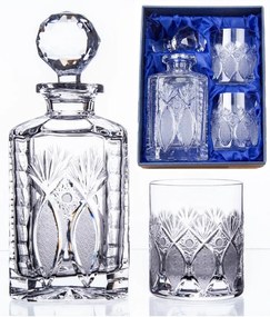 Onte Crystal Bohemia Crystal ručne brúsený whisky set Exclusive 1+2