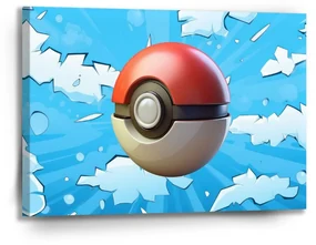 Sablio Obraz Pokemon ball Obloha - 90x60 cm