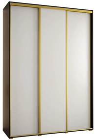 Skriňa 45 Canaris 1 180 čierna/biela/gold