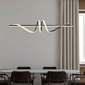 Toolight Toolight, LED stropné svietidlo 120cm, 50W, 3000K, LHJ023-CP, čierna matná, OSW-50011