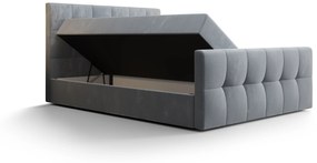 Manželská posteľ Boxspring 140 cm Macheta Comfort (béžová) (s matracom a úložným priestorom). Vlastná spoľahlivá doprava až k Vám domov. 1056144
