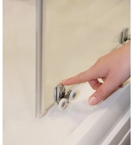 Ravak X1LM70300Z1 - Rohový štvordielny sprchový kút BLIX SLIM 90x90 cm čierny