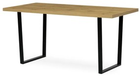 Autronic BONTEC Jedálenský stôl 160x80cm, lamino, sivý dub, HT-R5216 GREY Farba: Hnedá