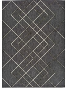 Sivý vonkajší koberec Universal Hibis, 80 x 150 cm