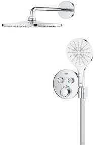 GROHE Precision SmartControl sprchový systém pod omietku s termostatom, horná sprcha 1jet EcoJoy priemer 310 mm, ručná sprcha 3jet, chróm, 34877000
