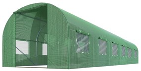 Záhradný fóliovník 6x3m, zelený | 18m2