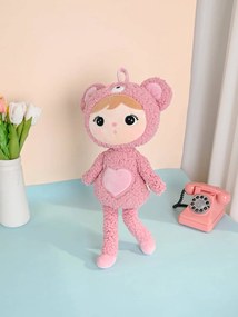 Metoo bábika Macko, ružový 50 cm