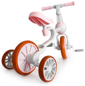 WELLHOX Balančný bicykel 4v1 - rúžový