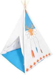 Detský stan TIPI/WIGWAM ECOTOYS 120×120×150 cm – pre deti 3+, drevená konštrukcia