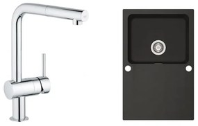 Set kuchynská batéria Grohe Minta 32168000, drez Tectonite Franke Orion 1140286447