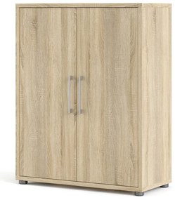 Modulárna knižnica v dekore duba v prírodnej farbe 89x113 cm Prima – Tvilum