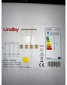 Lindby Lindby - Luster na lanku ZALIA 4xE27/60W/230V LW1105