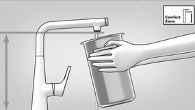 Hansgrohe Logis, Páková umývadlová batéria 110 Fine CoolStart bez odtokovej súpravy, chrómová, HAN-71255000