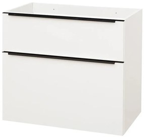 Mereo Mereo, Mailo, kúpeľňová skrinka 81 cm, čierne madlo, MER-CN541SB