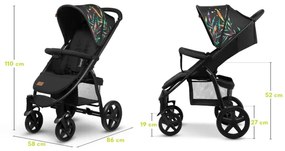 Lionelo - Športový kočík ANNET PLUS čierna