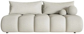 Pohovka trojsedačka Didier mini  (béžové svetlá + čierna). Akcia -19%. Vlastná spoľahlivá doprava až k Vám domov. 1100579