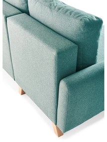 Tyrkysovomodrá variabilná rozkladacia rohová pohovka Bonami Selection Pop