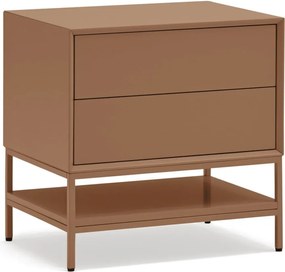 Nočný stolík v tehlovej farbe Platt – Teulat