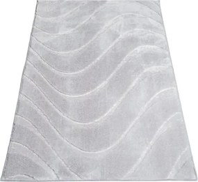 Kúpeľňový koberček WAVES 400 svetlosivý