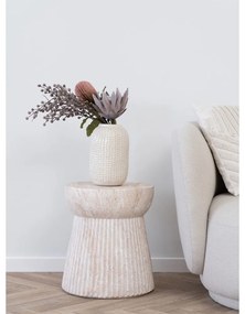 Kamenný okrúhly odkladací stolík ø 37 cm Bonn – House Nordic