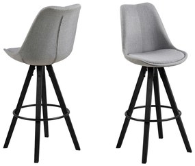 Šedá Barová stolička Dima 111.5 × 48.5 × 55 cm ACTONA