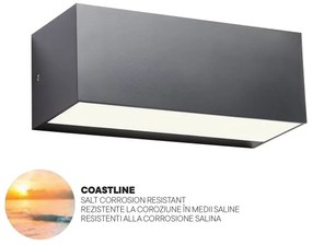 Redo 90153 - LED Vonkajšie nástenné svietidlo LAMPRIS 1xLED/9W/230V IP65