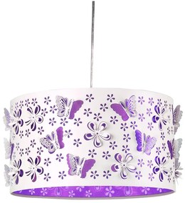 ONLI - Detský luster TITILLA 1xE27/22W/230V fialová/biela