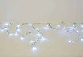 Vianočný svetelný dážď - 5 m, 144 LED, studeno biely