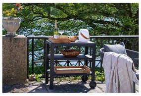 LED prenosné vonkajšie svietidlo s časovačom a reproduktorom na USB ø 18 cm Cardiff – House Nordic