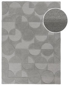 Sivý koberec z vlny Flair Rugs Gigi, 120 × 170 cm
