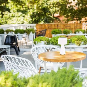 LED Stm. solárna stolná lampa LIMA LED/3,7V 1800 mAh 3000/4000/5000K IP44 biela