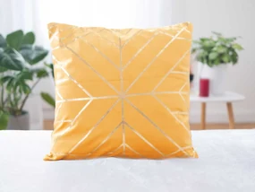 Mikroplyšová obliečka na vankúšik 45 × 45 cm – Golden 2