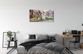 Sklenený obraz obrázok Ježiša 120x60 cm