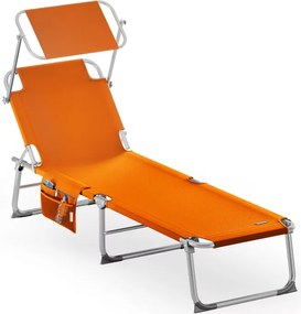 InternetovaZahrada Záhradné lehátko Ibiza - oranžové