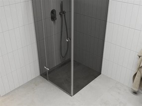 Mexen ROMA sprchovací kút 100x100cm, 6mm sklo, chrómový profil-šedé sklo, 854-100-100-01-40