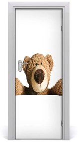 Samolepiace fototapety na dvere plyšový medvedík 85x205 cm