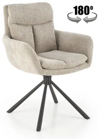 Jedálna stolička HALSA, 1 ks, béžová