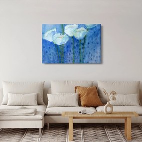 Obraz - Biele tulipány (90x60 cm)