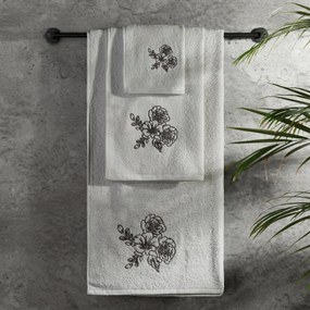 FROTÉ UTERÁK MELANI SADA 1KS 30X50 CM, 1KS 50X90 CM, 1KS 70X140 CM STRIEBORNÁ