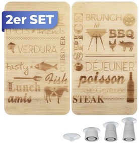 Kryty na sporák z tvrdeného skla v súprave 2 ks 52x30 cm Barbecue – Maximex
