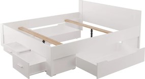 Postel Iwetta 180x200 cm, biela