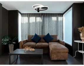 LED Stmievateľné svietidlo LED/65W/230V 3000-6500K biela/čierna + diaľkové ovládanie